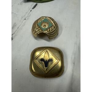 Vintage Boy Cub Scouts Webelo Scarf Tie Neck Neckerchief Slides Cub BSA Scouting